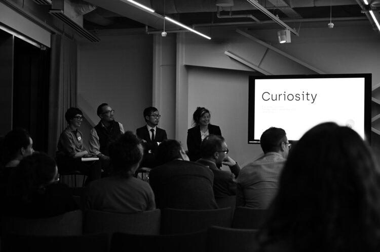 Rosanna Vitiello of PlaceLabs with Cat Le Huy, Hideki Yoshimoto, and Jenny Jones